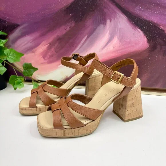 Paul Green Tan Strappy Heels - Picture 6 of 16